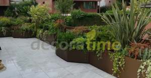 Saksı-Fiber Saksı-Fiber Saksı Uygulaması-Teras saksısı-Peyzaj Projesi-Peyzaj Uygulaması-Çiçeklik