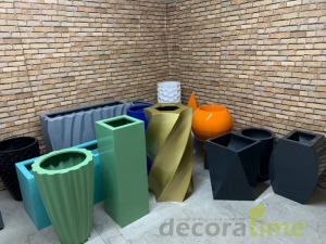 Renkli Fiber Saksılar